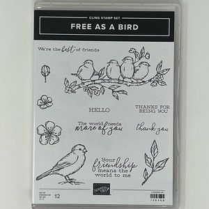 NWOT Stampin’ Up! Retired Free As A Bird Stamp Set. New!
